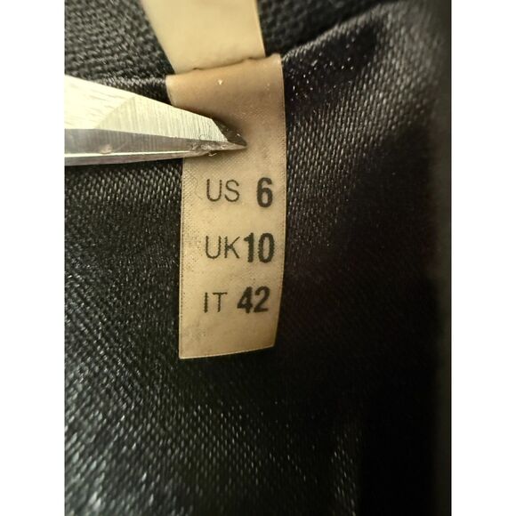 Tahari Women's Black Long Sleeve Blazer Jacket One Button Closure Size 6 - Picture 4 of 9